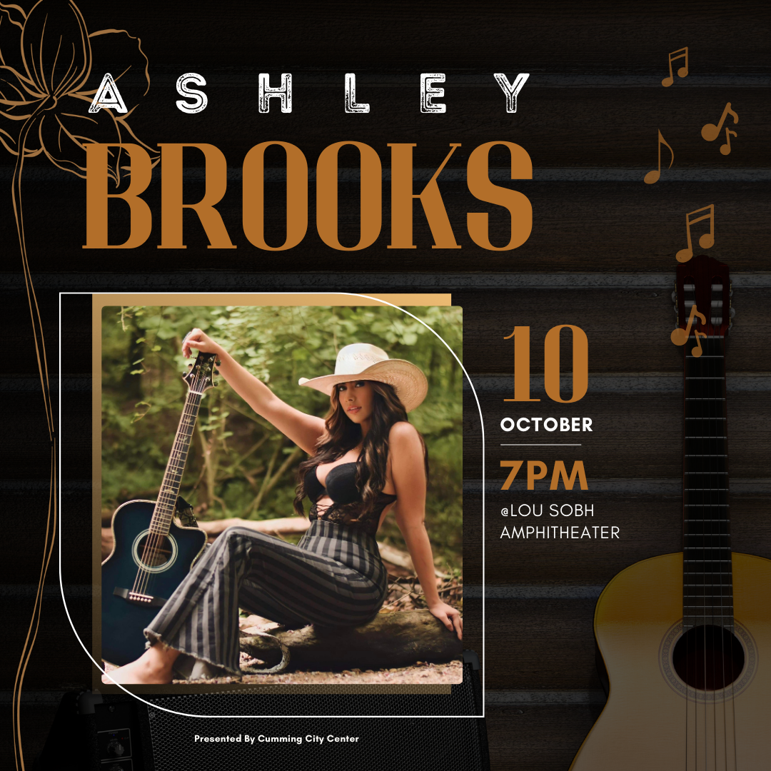 アート・デザイン・音楽 Club outside Brochure22.23 Ashley Brooks at The Lou Sobh Amphitheater | Explore Georgia
