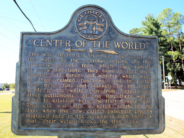 Center of the World Monument Hartwell GA