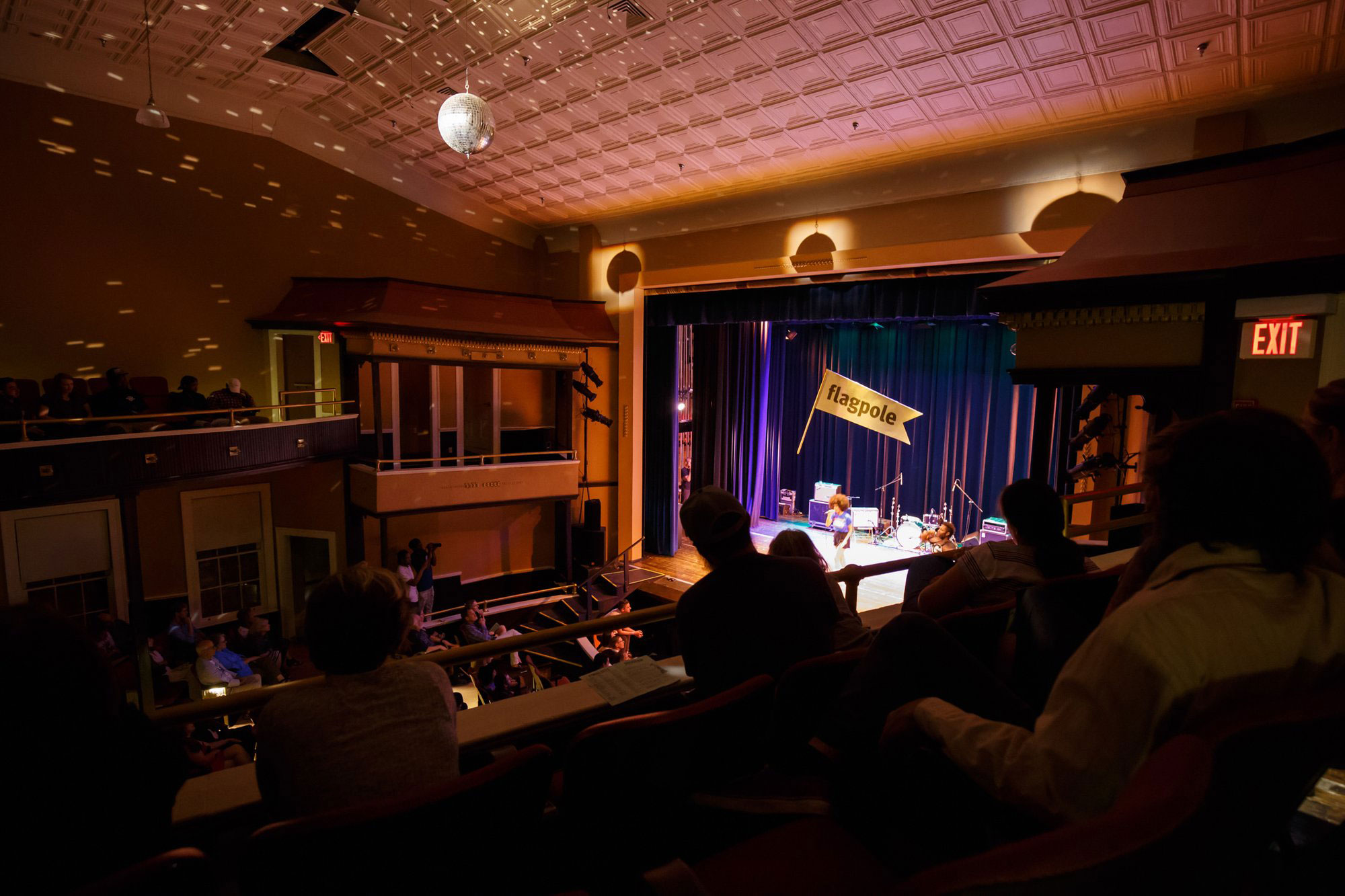 Stage at Morton Theatre in Athens, Georgia