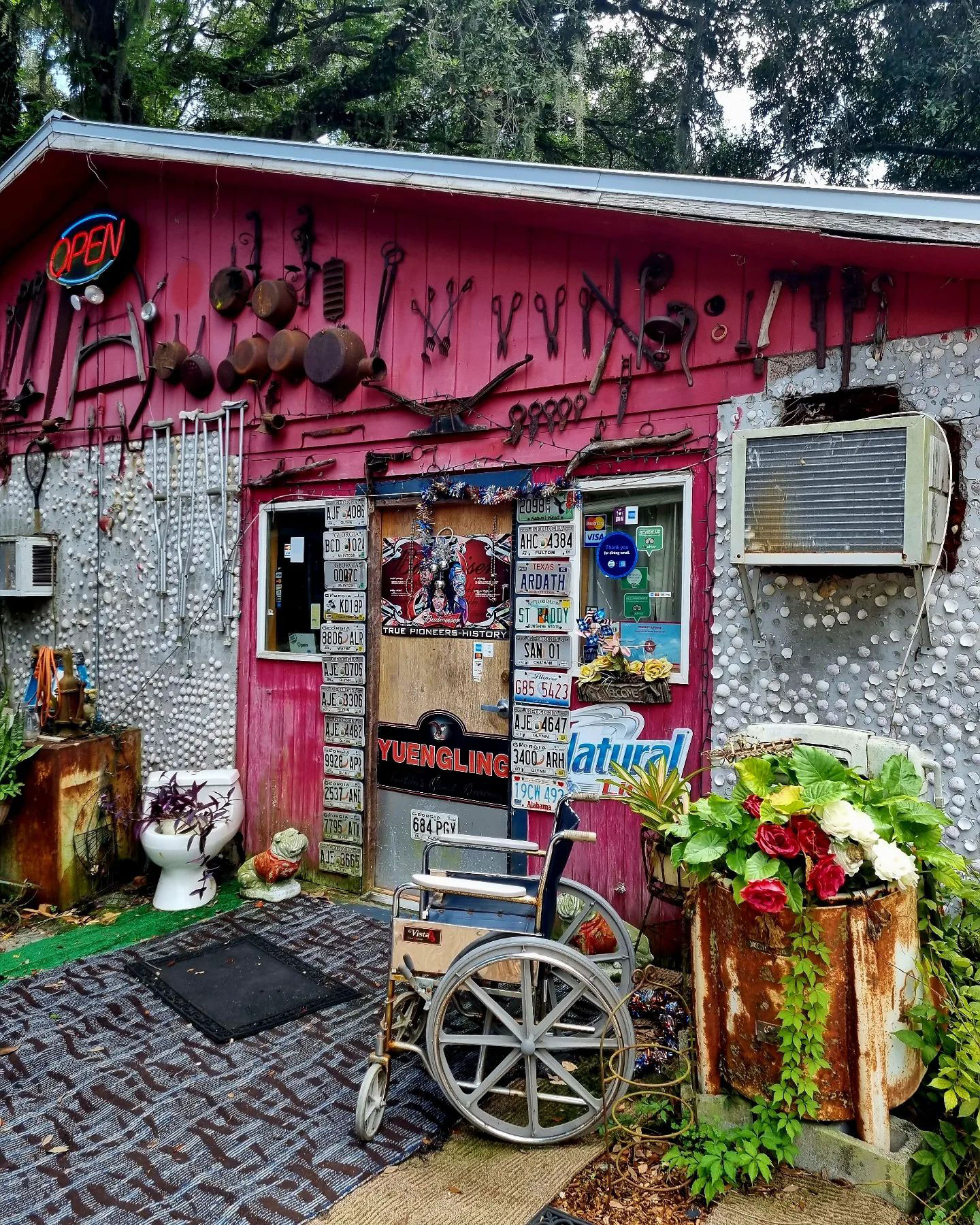 Exterior of The Old School Diner in Townsend, Georgia