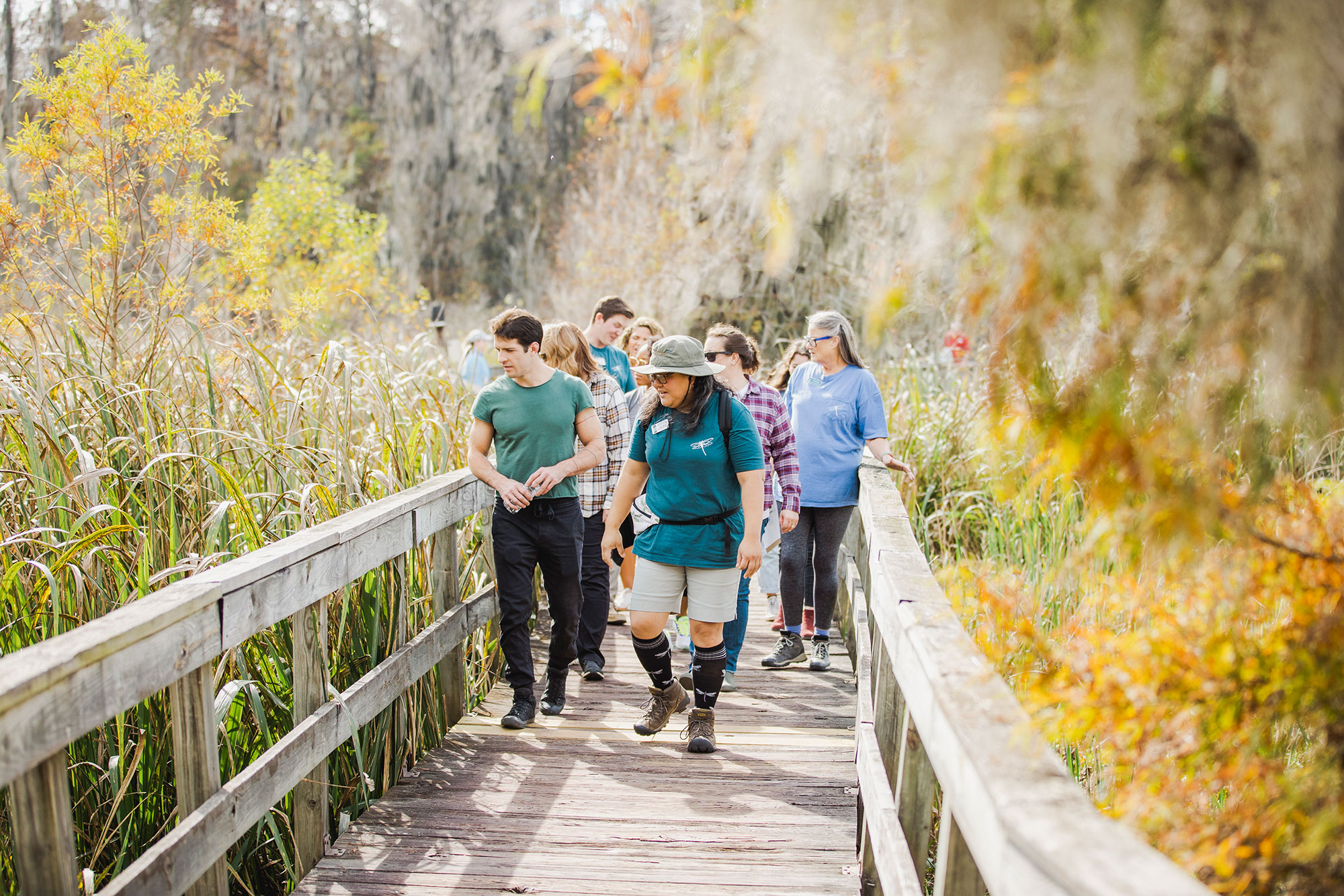 Group tour at Phinizy Center and Nature Park in Augusta, Georgia