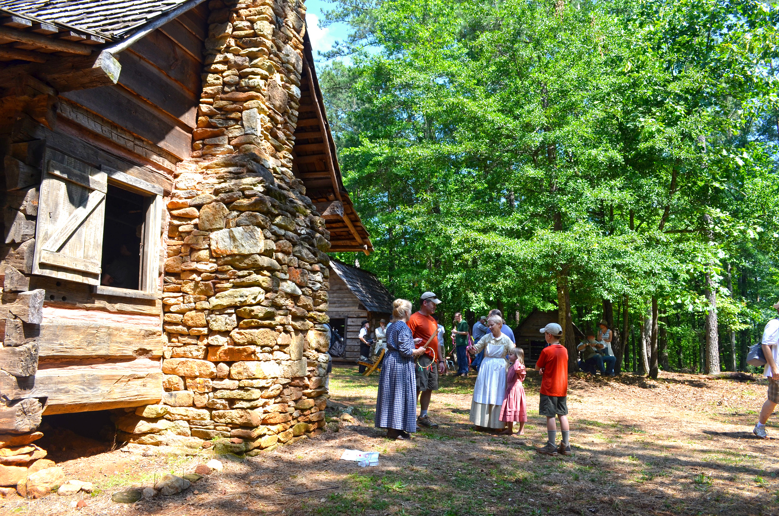 Living history demonstrations at Pickett's Mill State Historic Site in Dallas, Georgia