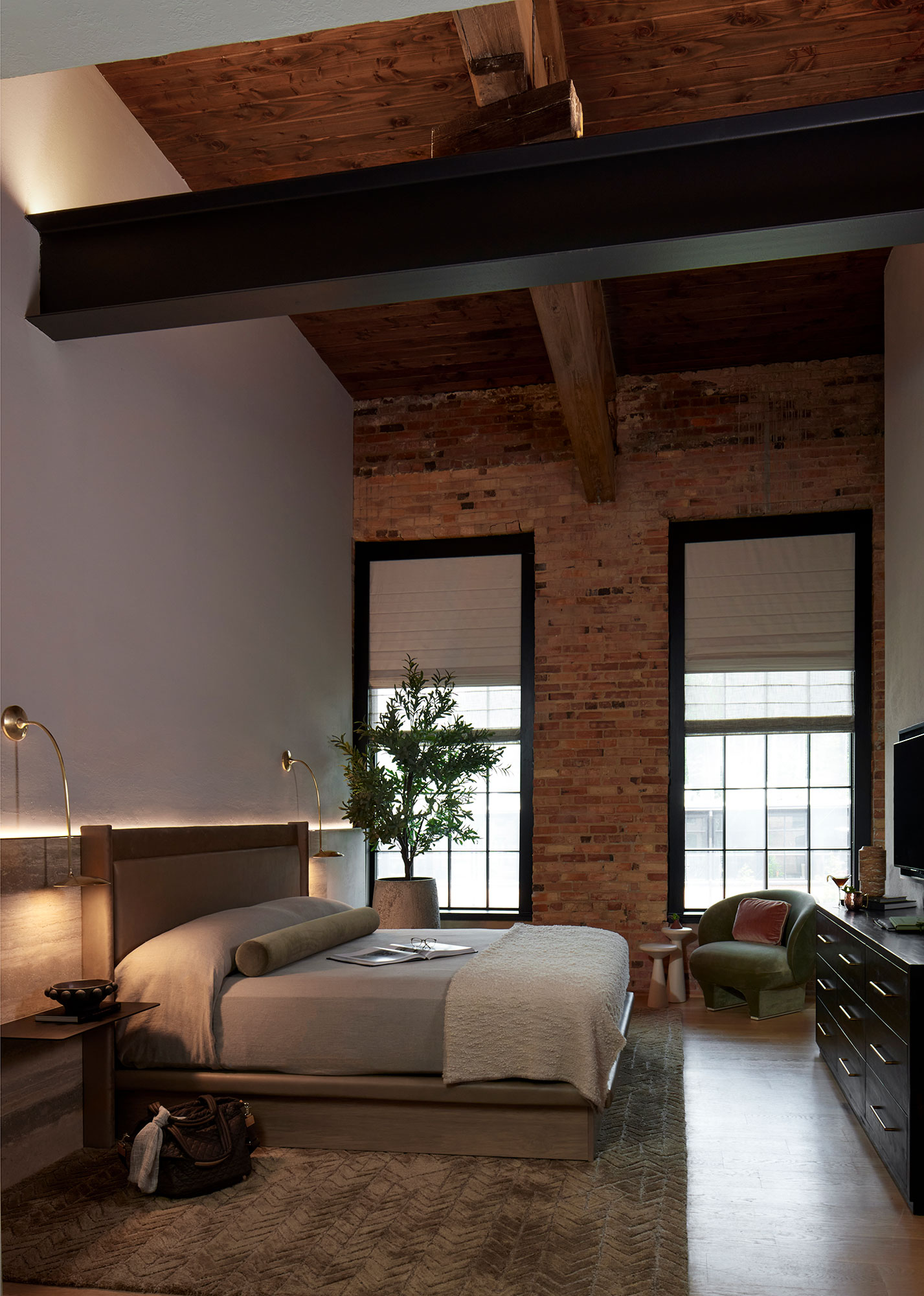 Inside a guest suite at Rivet House in Athens, Georgia