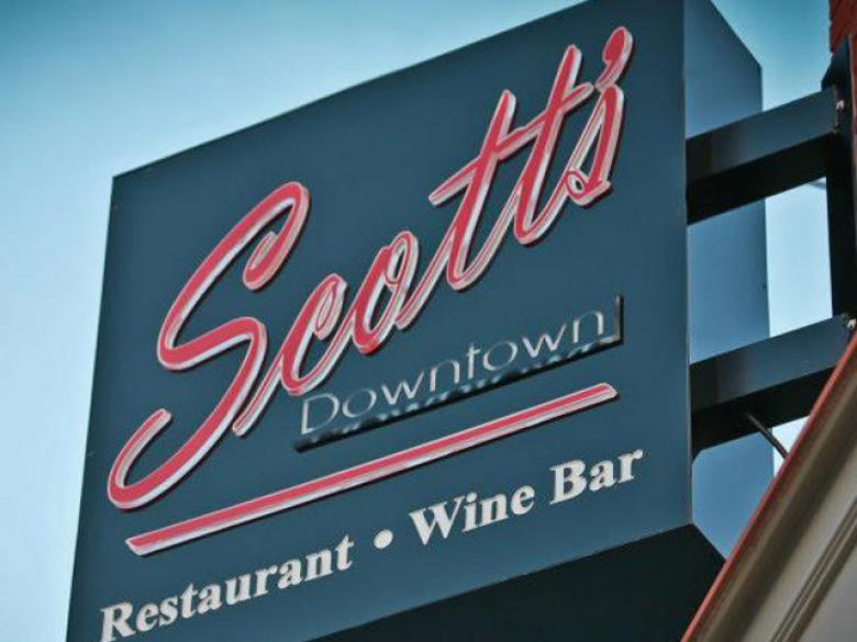 Scott's Downtown sign