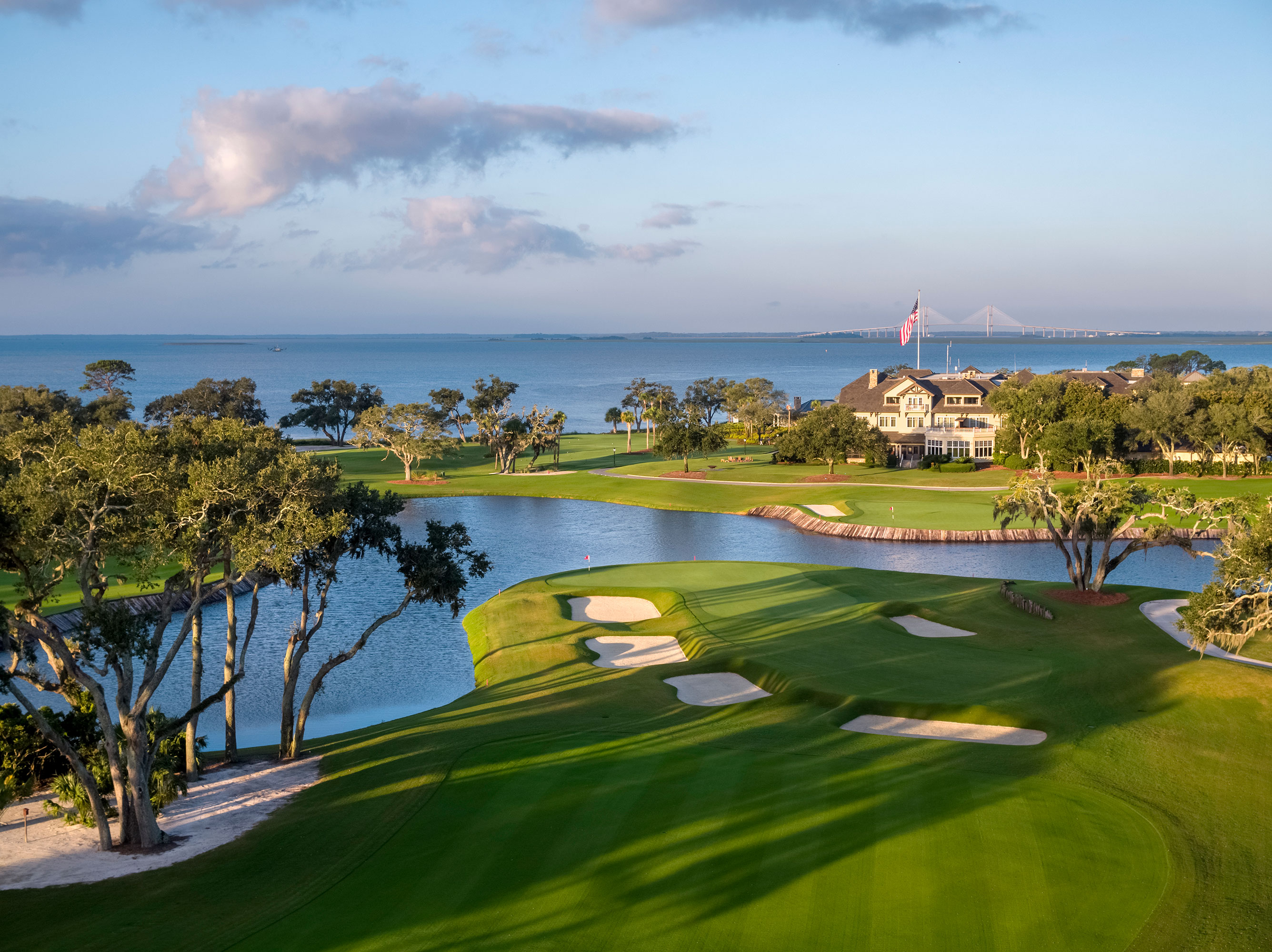 Championship golf course at Sea Island Resort on Sea Island, Georgia