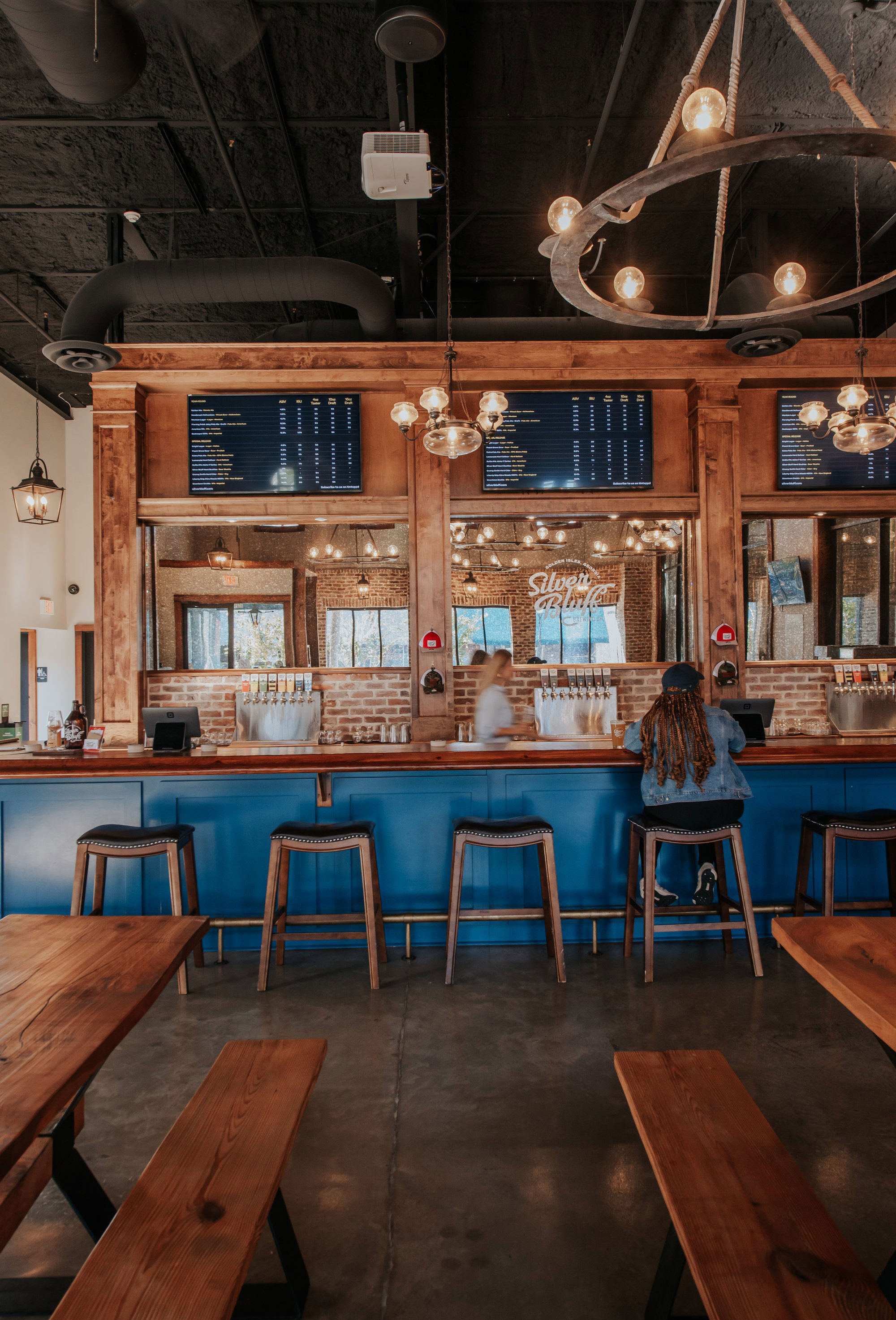 Taproom at Silver Bluff Brewing in Brunswick, Georgia