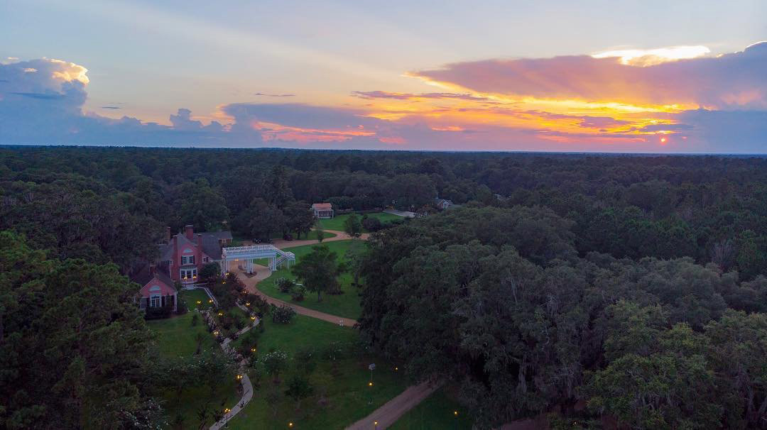 Aerial view of South Eden Plantation in Thomasville, Georgia. Photo by Brandon, @mr_b_ne