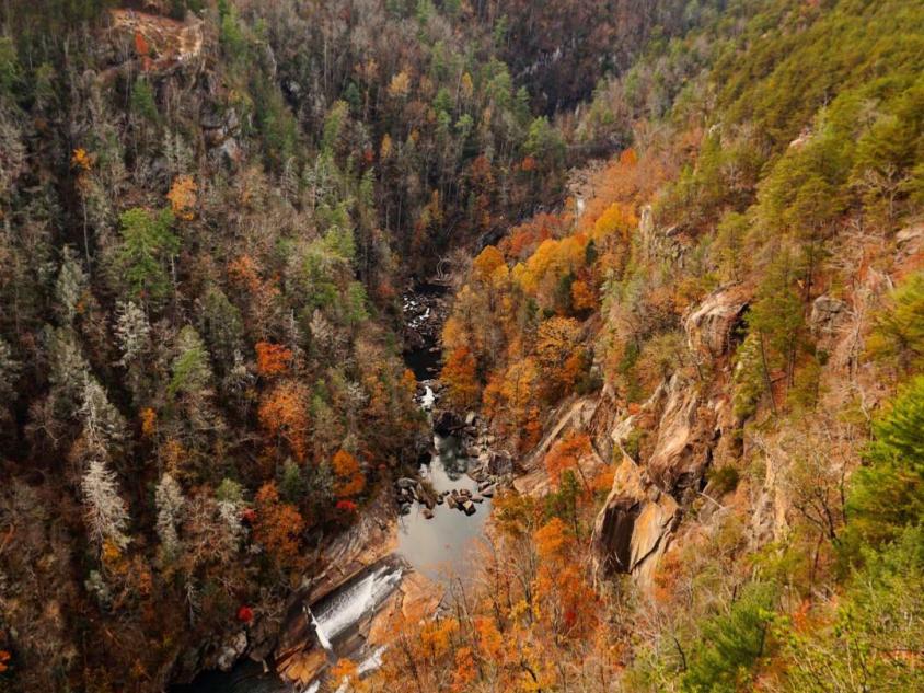 Tallulah Gorge State Park in the fall