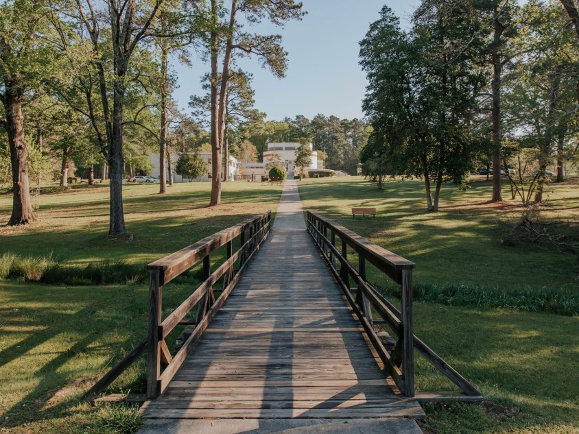 Ocmulgee Mounds National Historical Park Visitor Center in Macon, Georgia