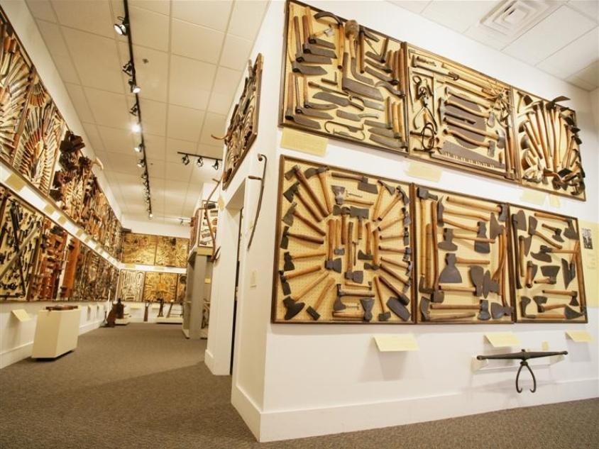 Sellars Gallery of Historic Hand Tools at Funk Heritage Center in Waleska, Georgia