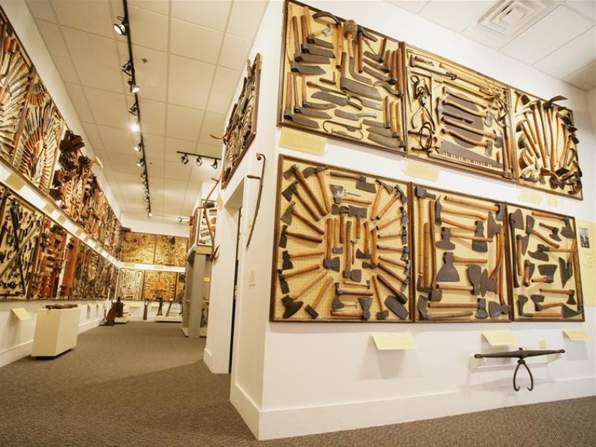 Sellars Gallery of Historic Hand Tools at Funk Heritage Center in Waleska, Georgia