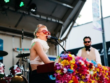 Pip the Pansy at AthFest in Athens, Georgia