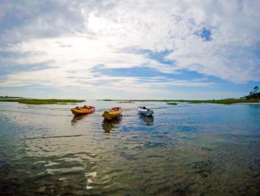 Kayaks on Tybee Island, Georgia. Photo by @kellykwilson
