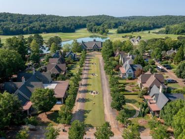 Aerial view of Barnsley Resort in Adairsville, Georgia