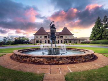 Fountain in front of Chateau Elan in Braselton, Georgia