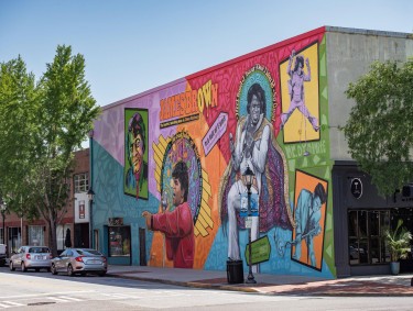 James Brown mural in Augusta, Georgia