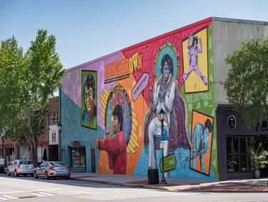 James Brown mural in Augusta, Georgia
