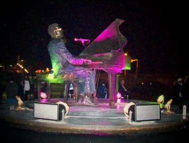 Ray Charles Piano Statue