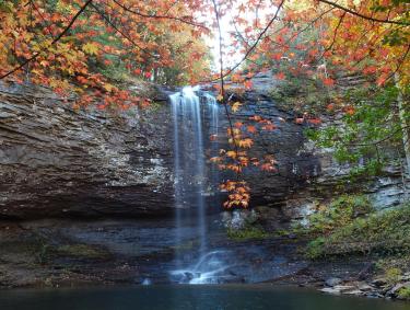 Waterfall at Cloudland Canyon State Park in Rising Fawn, Georgia