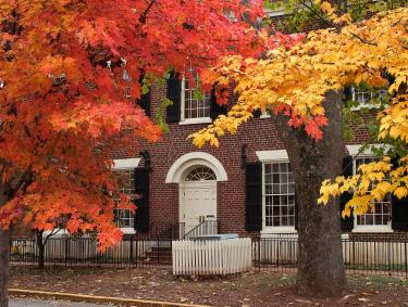 Dahlonega Gold Museum Historic Site in the fall