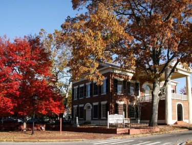 Dahlonega Gold Museum State Historic Site in the fall