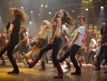 Julianne Hough as Ariel and Kenny Wormald as Ren dance at the Electric Cowboy in "Footloose