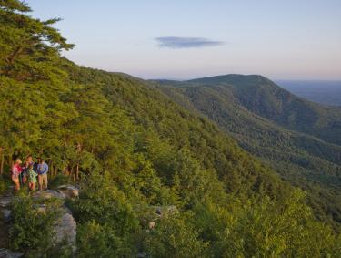 Hiking at Fort Mountain State Park in Chatsworth, Georgia