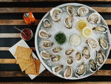 Oysters at The Optimist in Atlanta, Georgia