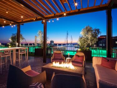 Myrtle and Rose rooftop at Plant Riverside in Savannah, Georgia