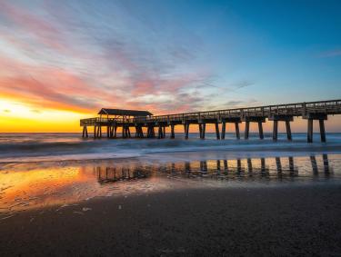 Pier on Tybee Island, Georgia