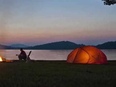 Camping on Lake Chatuge in Hiawassee, Georgia