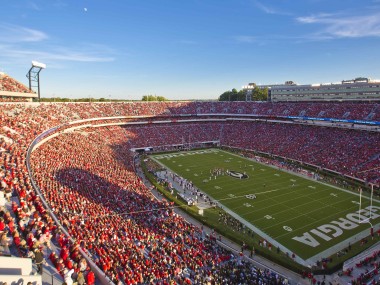University of Georgia football stadium in Athens, Georgia