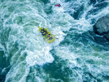 Whitewater rafting in Georgia on the Chattahoochee River in Columbus. Photo by @whitewaterexpress