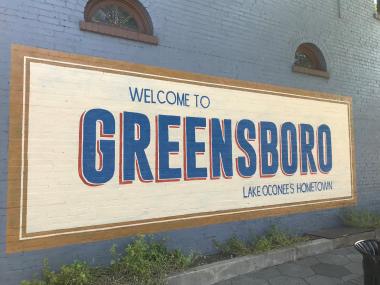 Welcome to Greensboro mural
