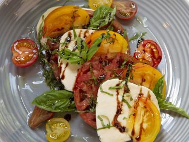 Caprese salad at Grace 1720 in Peachtree Corners, Georgia