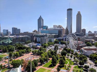 Centennial Olympic Park in Atlanta, Georgia. Photo courtesy Atlanta Convention and Visitors Bureau