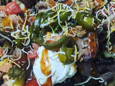 Brisket Nachos at Yahola Creek in Flovilla, Georgia