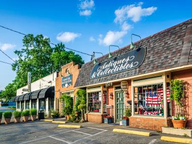Antique shop in downtown Chamblee, Georgia