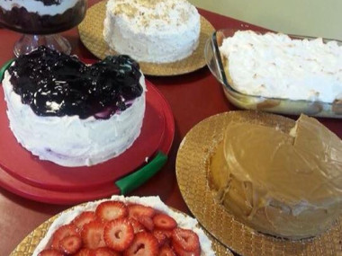 Cakes at Main Street Cafe in Boston, Georgia