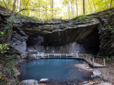 Marble Mine Trail at Sloppy Floyd State Park in Summerville, Georgia. Photo by @benjamingalland