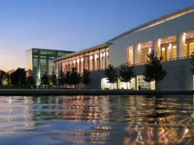 Exterior of Georgia World Congress Center in Atlanta, Georgia