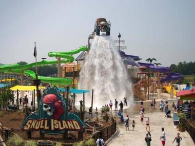 Skull Island at Six Flags Over Georgia in Austell, Georgia