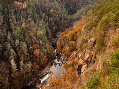 Tallulah Gorge State Park in the fall