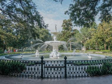 Forsyth Park Fountain in Savannah, Georgia