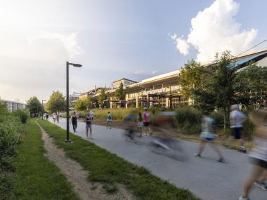 Atlanta Beltline near Illuminarium in Atlanta, Georgia