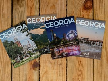 2024 Georgia Official State Travel Guide four covers