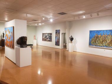 Inside Steffen Thomas Museum of Art