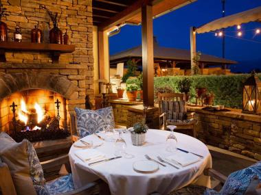 Natalia's outdoor fireplace