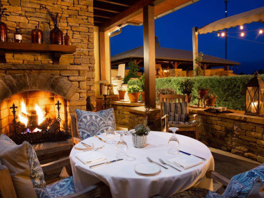Natalia's outdoor fireplace