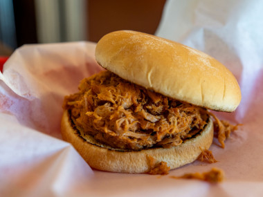 sandwich at Georgia Bob's BBQ in Byron, Georgia